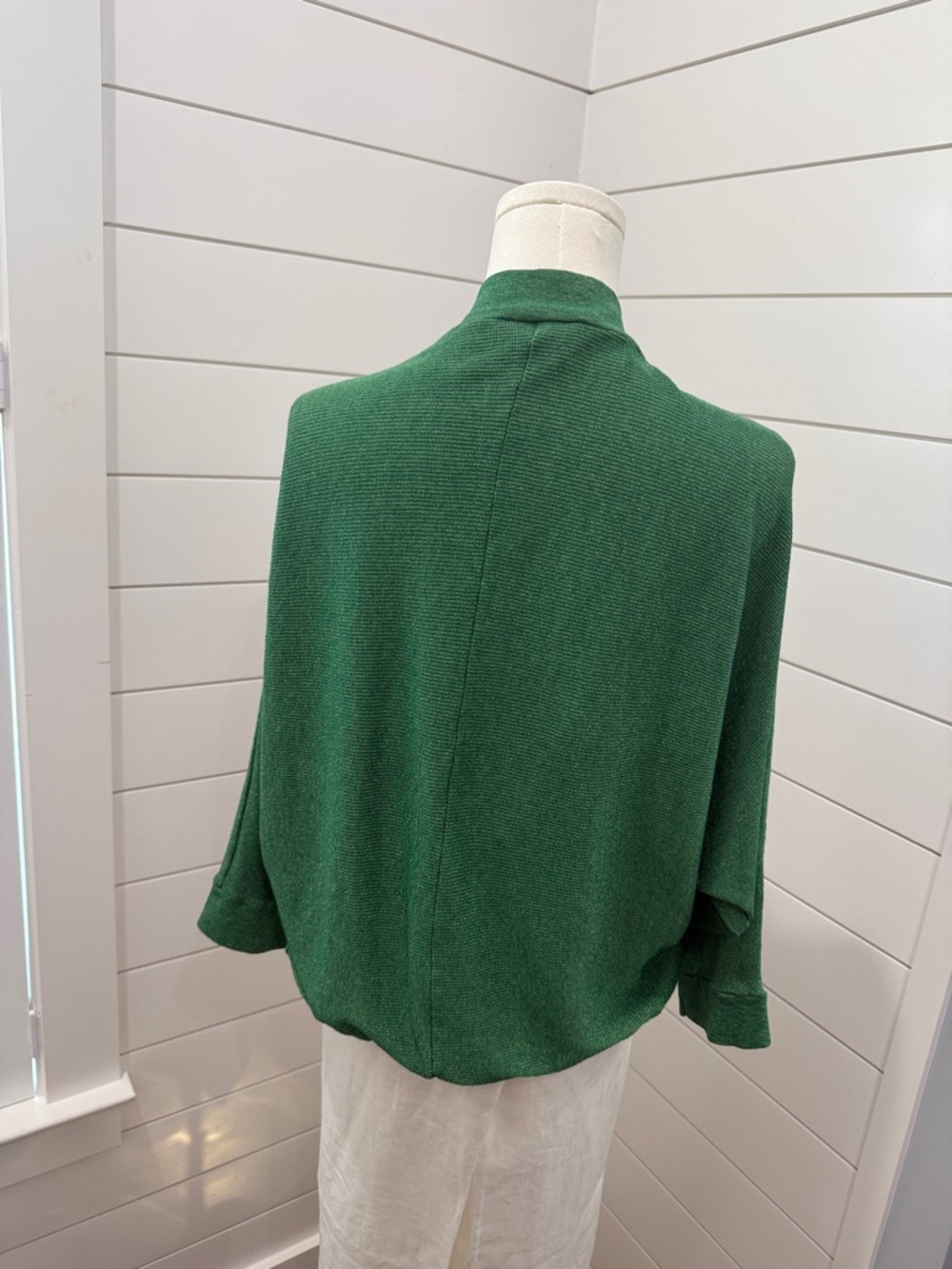 Michael Stars Green Metallic Knit Tee - Picture 4 of 4